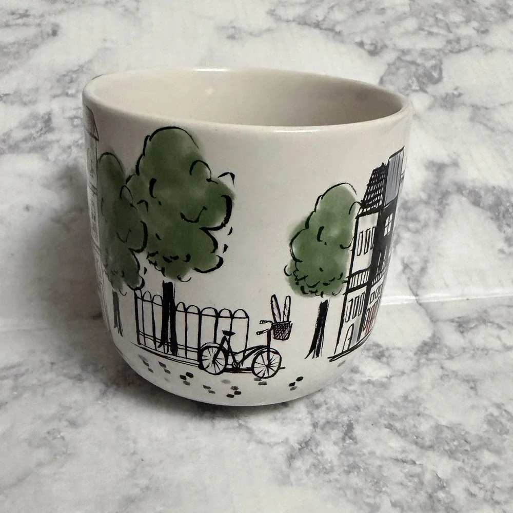 Sur La Table Notre Dame Cityscape Paris France Icon Illustration Coffee Mug 15oz